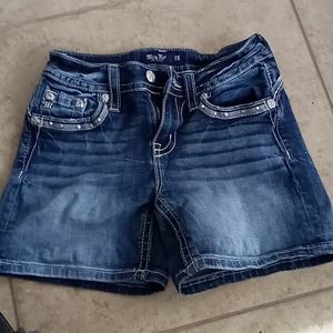 woman's miss me jeans shorts size 25